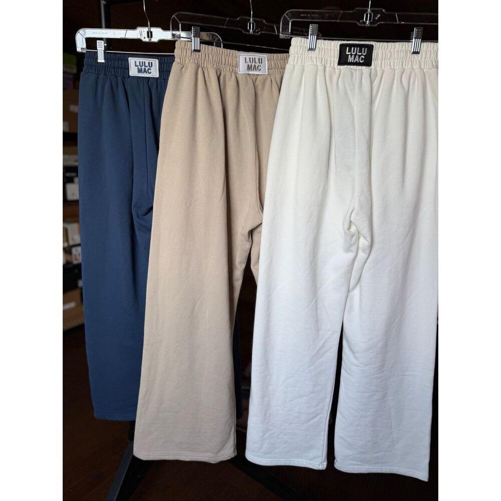 White lulu mac sweatpants nwt - Picture 3 of 6